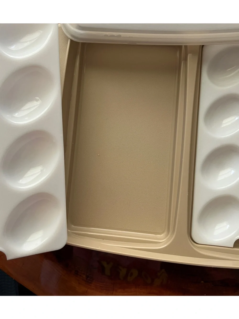1970s Vintage Tupperware Deviled Egg Container with Lid Made in USA